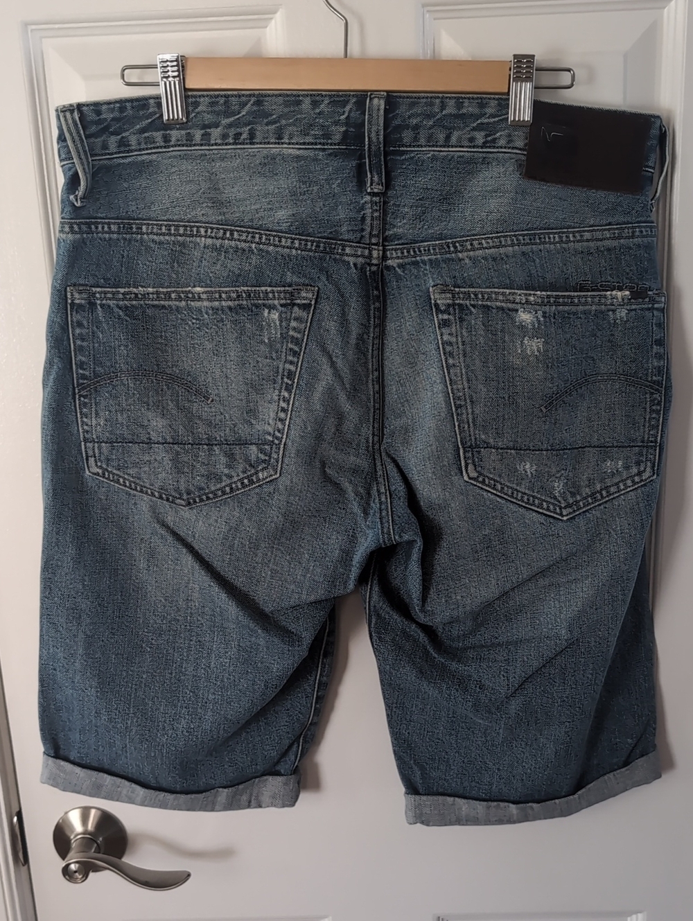 G-Star Raw 3301 Straight Leg Jorts Jean Shorts - Picture 8 of 8